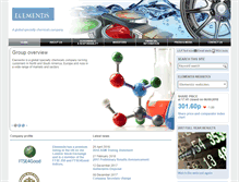 Tablet Screenshot of elementis.com